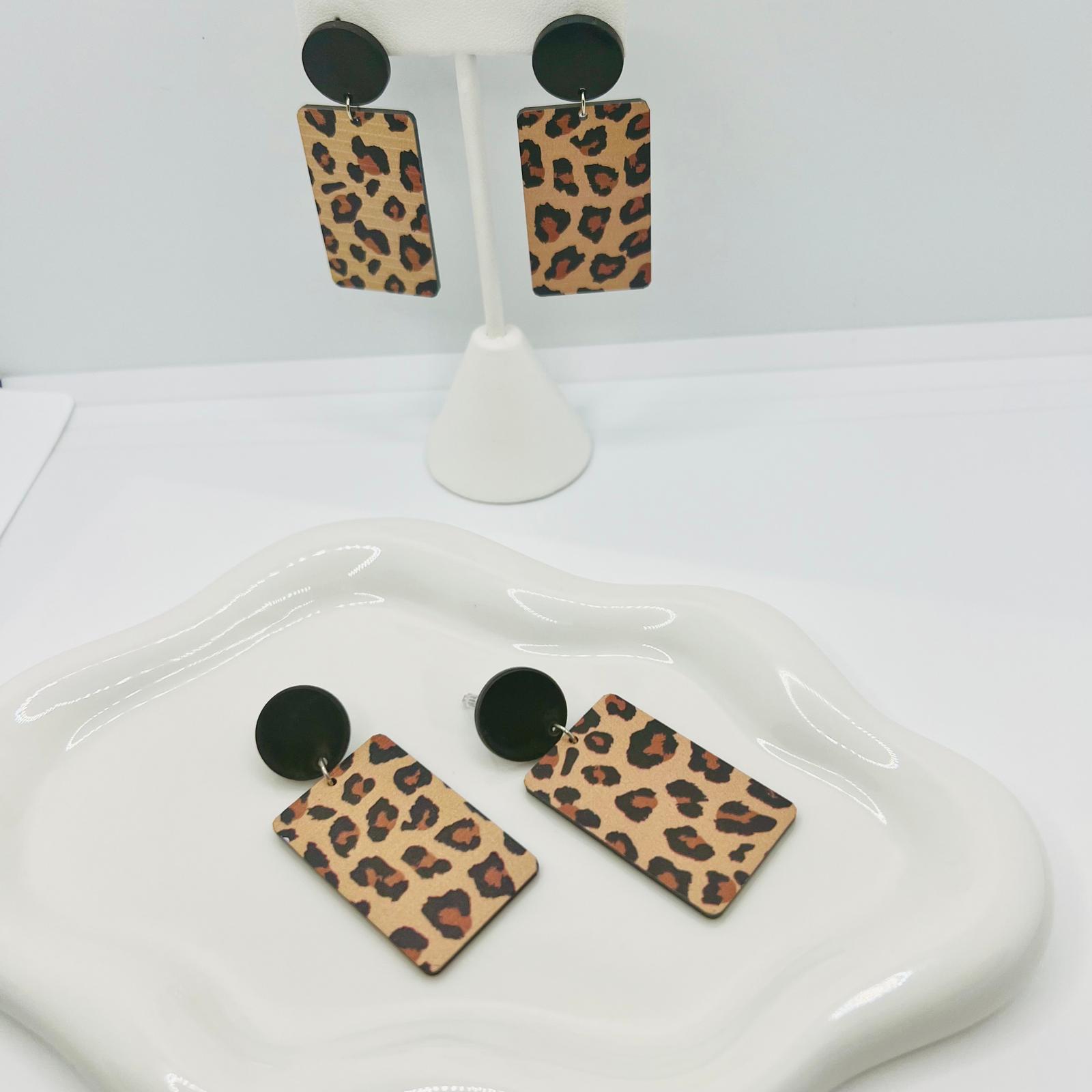Leopard Look Ohrringe 