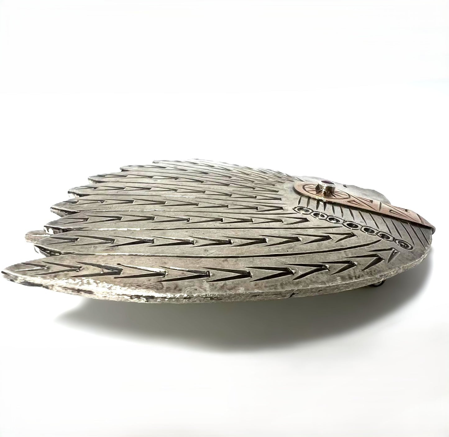 Silber Indian Chief Statement-Brosche