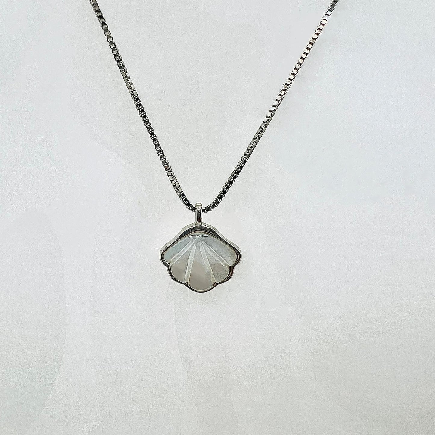925 Silberkette mit Muschel Anhänger