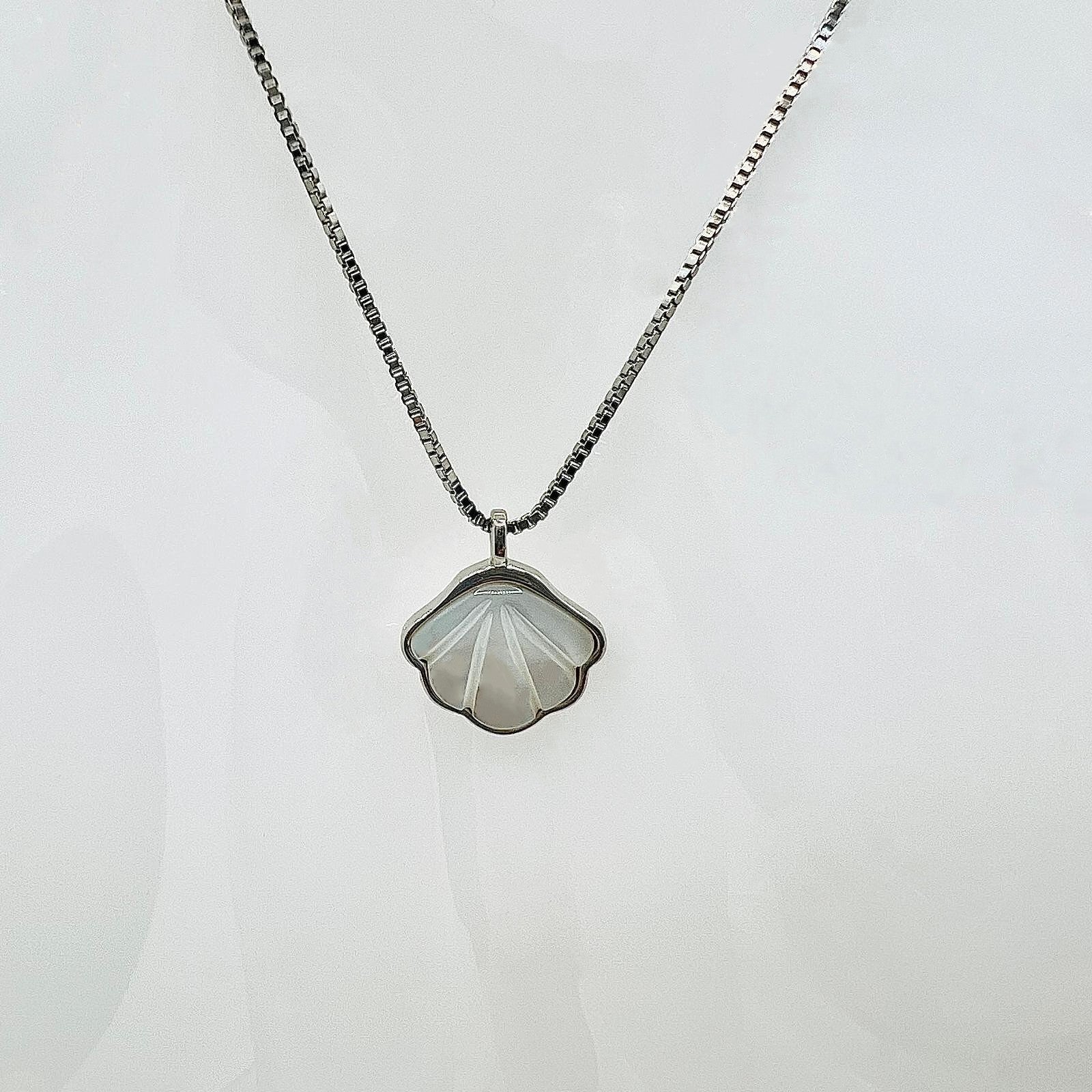 925 Silberkette mit Muschel Anhänger